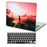 Kaishek Hard Shell Cover kompatibilan sa - otpuštanje najnovijih macbook Pro S sa + crni poklopac tastature