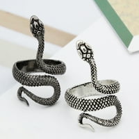 Prsten Dizajn oblika zmija Podesivi legura otvoreni nakit prste za svakodnevni život