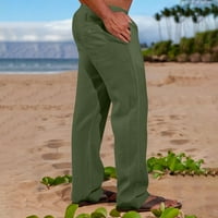 HOMADLES casual pantalone za muške sa džepovima - Ležerne prilike za pantalone Vojske zelene veličine