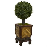 27 Boxwood kuglični top umjetno stablo u dekorativnom saditniku