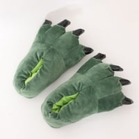 Daznico papuče za žene zatvorene ženske papuče crtani topli kućni plišani igrački papuče zeleno 5.5