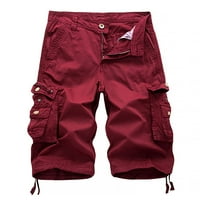Teretne kratke hlače za muškarce Muške kratke hlače Multi džep teretni pantalone Labave pantalone Ravne