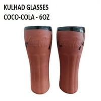 Staklo, Kulhar Kulhad naočale zastakljene tradicionalne indijske čaše, set od 2, šalica za kampiranje