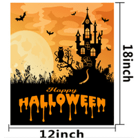 Halloween zastava na otvorenom jednokratno dekor sablasna kuća