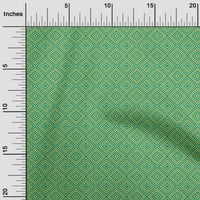 Onuone Georgette viskoza morsko zelena tkanina Geometrijska tkanina za šivanje tiskane plafne tkanine