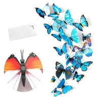 3D simulacijski leptir zidni naljepnica hladnjak magnet, kućni dnevni boravak Pozadinski ukrasi zanatske