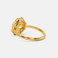INDIA EXQUISITE 18KT ZLATNI SHRIYA Prsten sa 0. CT Diamonds - elegantan dizajn, zasljepljujući sjaj