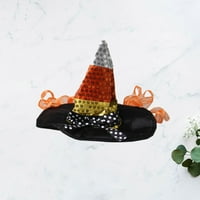 Pet Cat Witchs Hat Wizard Hat Halloween Cat Kostim dodaci za zabavu za mačku PET crna veličina S