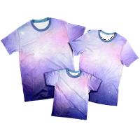 Purple Sky Ljeto Ležerne prilike 3D tiskane žene odjeća kratki rukav prevelizirani dječak Dječji dečiji