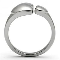 Luxe nakit dizajnira ženski prsten u obliku srca od nehrđajućeg čelika - veličine