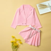 Durtebeua Baby Girls 'sukte za jesen zimske odjeće TODDLER Girls Long rukava Floral Top suknja Set 3-