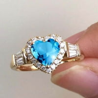 Yinguo Gemstone Rottledstone Sapphire izjave za angažovanje prstena za ženske obljetnice obećavaju prstenove