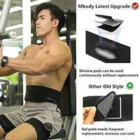 Ckepdyeh trbušni mišićni zupčanik ABS Workout Belt crna