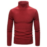 Muška košulja za dno visokog rastezanja visoki zvučni pleteni džemper od punog boja Duksera Muška dumpena