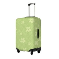 Poliesterski elastični poklopac za prtljag, zeleni plaćeni cvjetni uzorak Travel kofer za prašinu za