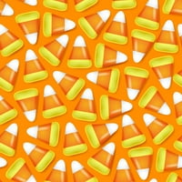 Halloween Candy kukuruzni juniori Crveni grafički tee - Dizajn ljudi L
