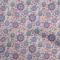 Onuone pamučno cambric svijetlo ružičasta tkanina azijska suzani haljina materijala materijala od tiskane