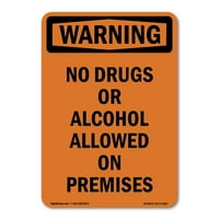 Znak upozorenja - nije dozvoljen lijekovi ili alkohol