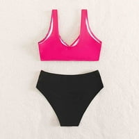 Ljetni ženski print kupaći kostim za kupaće kostime od plaža Bikini Sijamka