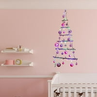 Zodbeni božićni ukrasi, podovi realistično trodimenzionalno božićno drvce, baver-montirana svjetiljka na zid sa zvjezdicom za ukrašavanje božićnog stabla ukrase