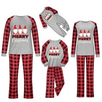 Porodica koja odgovara Božićne pidžame - Xmas Obiteljski odmor Domaći odjeća PJS setovi s dugim rukavima PJ set
