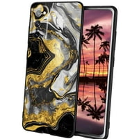 Kompatibilan sa Samsung Galaxy S Fe Telefonom telefona, Zlatni-mramorni Kućište Muška, Fleksibilna silikonska udarna futrola za Samsung Galaxy S Fe
