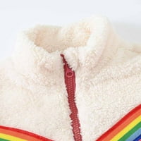 Lilgiuy Toddler Baby Boys slatka čvrsta boja zimske kapuljače Držite toplu pamučnu odjeću gustu kaput