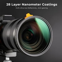 Promjenjivi ND filter ND2-ND sa putem HD multislojnim premazima uvozi AGC staklo podesivi neutralni gustotljivi filter za objektiv kamere