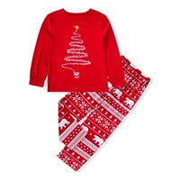 Zukuco podudaranje božićne pidžame za obitelj, tiskani PJS Xmas Sleep Awer, za žene Muška dječji dječaci