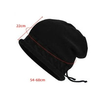 Haxmnou Winter Hat Topli kabel pleteni kape kape za mekane rastegnute debele slatke pletene kape za hladno vrijeme
