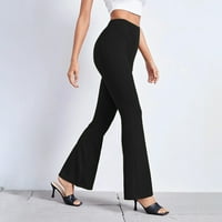 Tkoqot Duksevi za žene - lagana pada modna rastela čvrste boje Jeans crna veličina XL