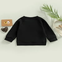 LICUPIEE TODDLER Baby Boy Girl Crewneck Duks povremeni pamučni pamučni dugi rukav Pulover pulover TOP Spring Fall odjeća