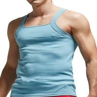 Aktivni muški spremnik za podizanje teretana teretana mišićna rebra kvadratni rez casual slim fit Quick suhi tunički bluza prsluk