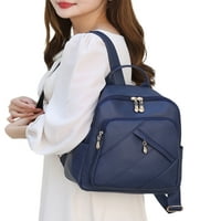 Ženske torbe na ramenu Veliki kapacitet ruksak Multi džepovi Višenamjenski dnevni pasak Anti-krađa Žene Vodootporne gornje ručke mekani patentni zatvarač plavi