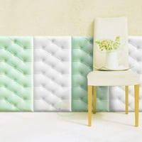 3D zidne naljepnice Samoljepljivi zidni paneli vodootporni bijeli pozadina za pjenu za dnevni boravak