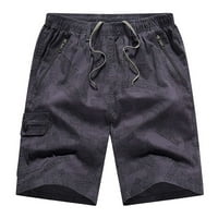 Slobodno vrijeme Jogging Cargo Cotton Muške ljetne kratke hlače Vintage Sportske muške hlače Radi kratke hlače Muške posteljine