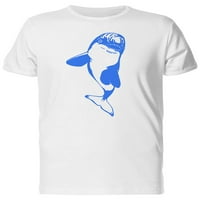 Plavo plavo kitova morska hrana majica - Mumbina, muški X-veliki