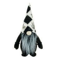 Halloween Gnome Gnome Dekorativni ukrasi TOP HAT kratki noge bez limenke Svjetlosvjedni čarobni stranci