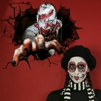 Sheeet zidne naljepnice Halloween Themeen 3D sjajna zombija Creative Party naljepnica smiješna pozadina
