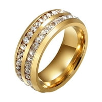 Prstenovi prstenova univerzalni puni redovi muškarci i dijamantni prstenovi dva ženska prstena