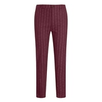 Tklpehg muške dukseve Ležerne duge hlače Solid Color Fashion Comfy dugme sa zatvaračem zatvarača prugaste gradijentne pantalone pantalone