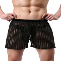 Muške ribnjačke ležerne kratke hlače Jednobojni mrežasta mrežica za crtanje labavih lounge Hratke Swim Shorts