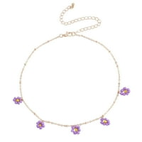 Ogrlica Choker Daisy Bead ogrlice sa zrncama Cvjetni suncokret Narukvica Changer Clavicle perle s gležnjače