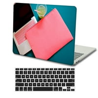 Kaishek zaštitna futrola tvrda pokrića samo kompatibilna puštena MacBook Pro 16 sa ID-om dodirom TIP C + crni poklopac tastature Model: a ružičasta serija 1017