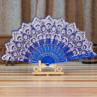 Ventilatorski ventilatorski vjenčanje Kineski španski održani cvjetni ples čipkali svileni sklopivi