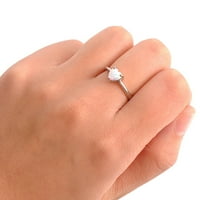 Xinqinghao Opal prsten Ljubitelj srca Opal Opal Bijeli kamen Ručni nakit Modni nakit Prsten plava 9