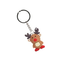 Božićni trodimenzionalni ključni ključ Kreativni jelen Kreintni privjesak za ključeve za auto ukras