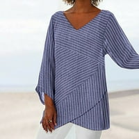 Ženski vrhovi kratkih rukava od tiskane bluze casual ženske majice okrugli izrez ljetne tuničke majice