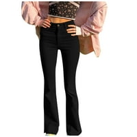 Stabilna ženska modna šljokica s čvrstom rupom visoki struk perforirani tassel traper vruće kratke hlače,