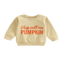 Calsunbaby Baby Girl Boy Crewneck Dukseri Halloween Outfit bundeve pletene rumske odjeće